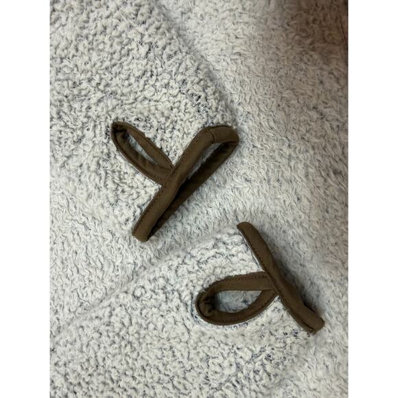 KUHL Flight Jacket Polar Fleece Fuzzy Zip Up Oatmeal beige size Large - Picture 10 of 15